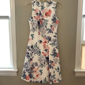 Summer floral A-line dress